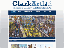 Tablet Screenshot of clark-art.co.uk